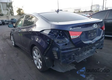 2013 Hyundai Elantra Limited из США, поврежденный, VIN 5NPDH4AE9DH435538